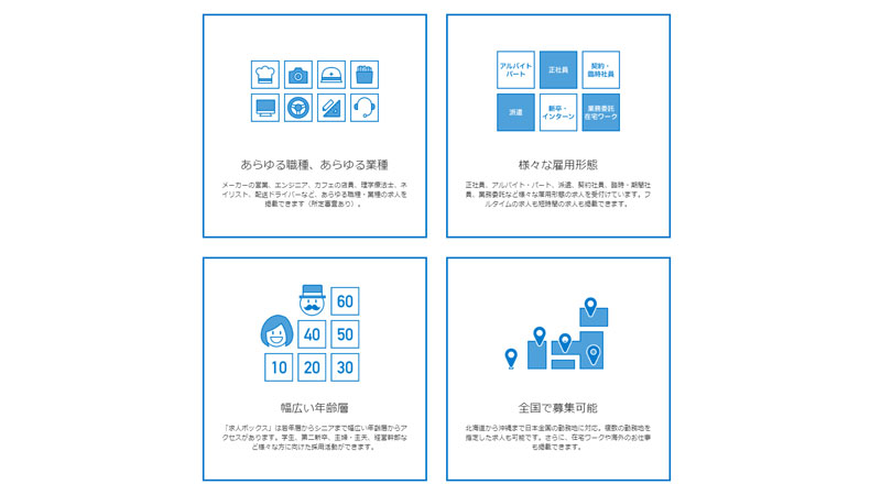 求人ボックスはあらゆるニーズを持つ多様なユーザー属性